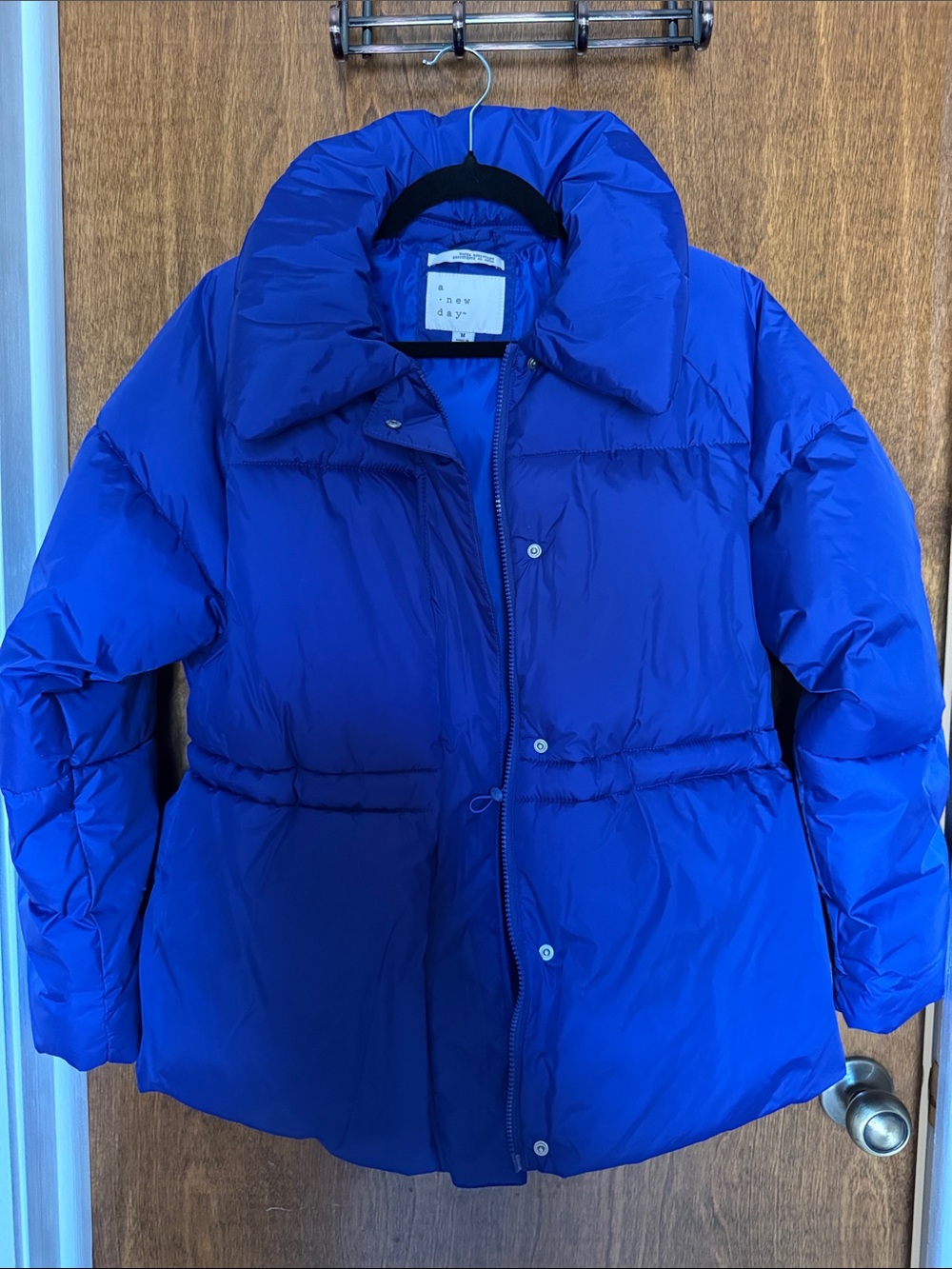 a new day Royal Blue Women's Puffer Coat